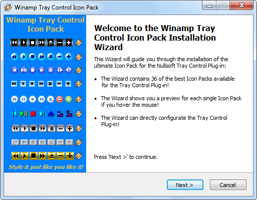 Winamp Tray Control